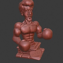 rocky balboa, rambo stallone oyun tv boks boxeo cine acorralado balboa 3d print model - Mito3D