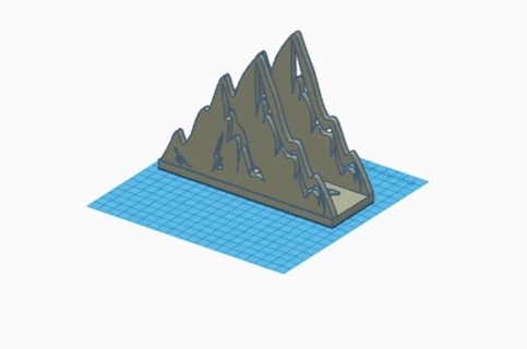 rocky mountain napkin holder home kitchen empty table 3d print model - Mito3D