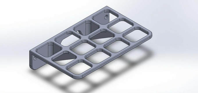varilla palo organizador tubo palos 3d print model - Mito3D