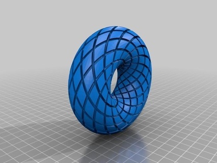 rodin vortice orgone bobina 100x100x40 mm 3d print model - Mito3D