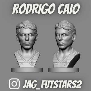 Rodrigo caio Fußball Büste Flamengo Logo Spiel Futbol Futebol fussball sao Paulo 3d print model - Mito3D