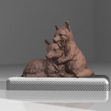 Rogen Hirsch Fuchs Kunst 3d print model - Mito3D