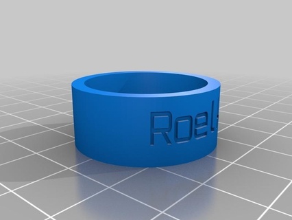 roelke ring personalizado argolas 3d print model - Mito3D
