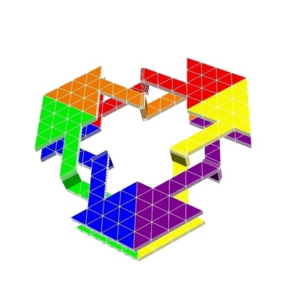 roelofs trébol nudo 1 arte albert p carpintero nudos matemáticas rinoceronte vapor vástago topología ciencias 3d print model - Mito3D