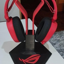rog headset stand accer gaming gamer jogos suporte 3d print model - Mito3D