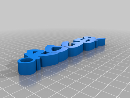 Roger isim anahtarlık 3d print model - Mito3D