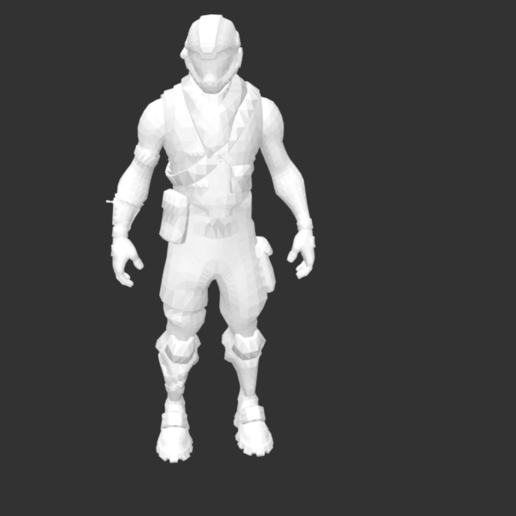 sahte ajan fortnite oyun oyna adam şekil cilt 3D print model - Mito3D