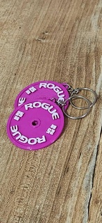 rogue disc key ring 25kg disk weighs keychain 3d print model - Mito3D