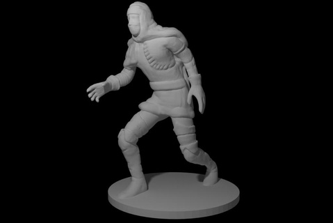 rogue mini boardgames character dd dandd dnd dungeons dragons games miniature pathfinder tabletop thief 3d print model - Mito3D