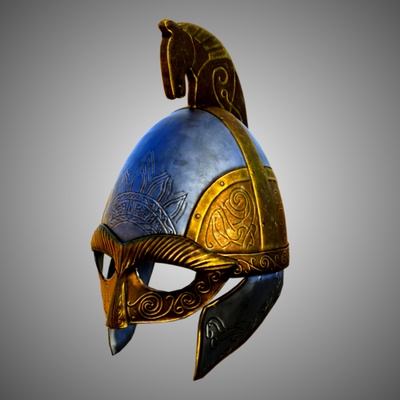 rohan soldato casco moda lotr fantasia stregoneria cavaliere horse man hobbit middle earth tolkien 3d print model - Mito3D