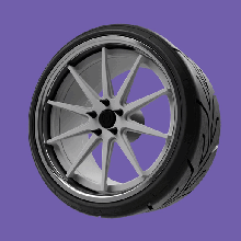 rohana rc10 estilo escala modelo rueda conjunto 19 20 llantas neumático 3d print model - Mito3D