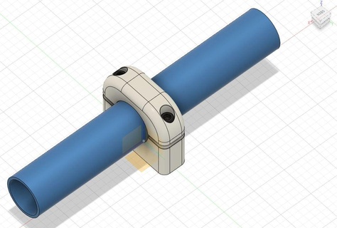 rohrklemme pipe clamp 20 25 30 32mm alu installation installationsrohr pvc raspberry pi rohrklemmen rohrschelle diy 3d print model - Mito3D