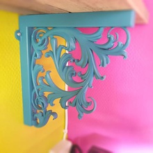 rokoko estante del soporte casa floral ornamento 3d print model - Mito3D