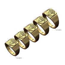 rolex crown bezel signet ring sizes 5to9 3d print model 3d print model - Mito3D