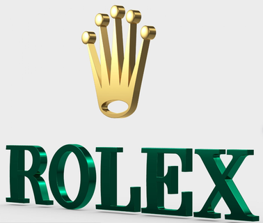 rolex logotipo deco decoração luxo 3d print model - Mito3D
