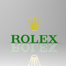 rolex logo arredamento moda design parete arte 3d print model - Mito3D