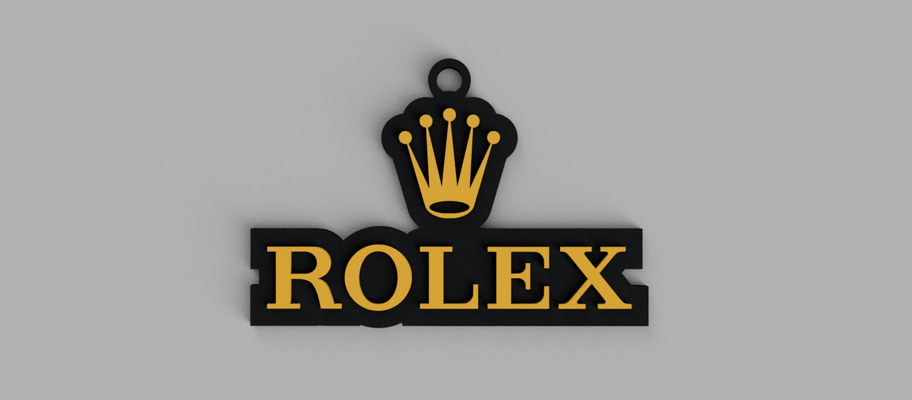 rolex logo llavero colgante pendiente 3d print model - Mito3D