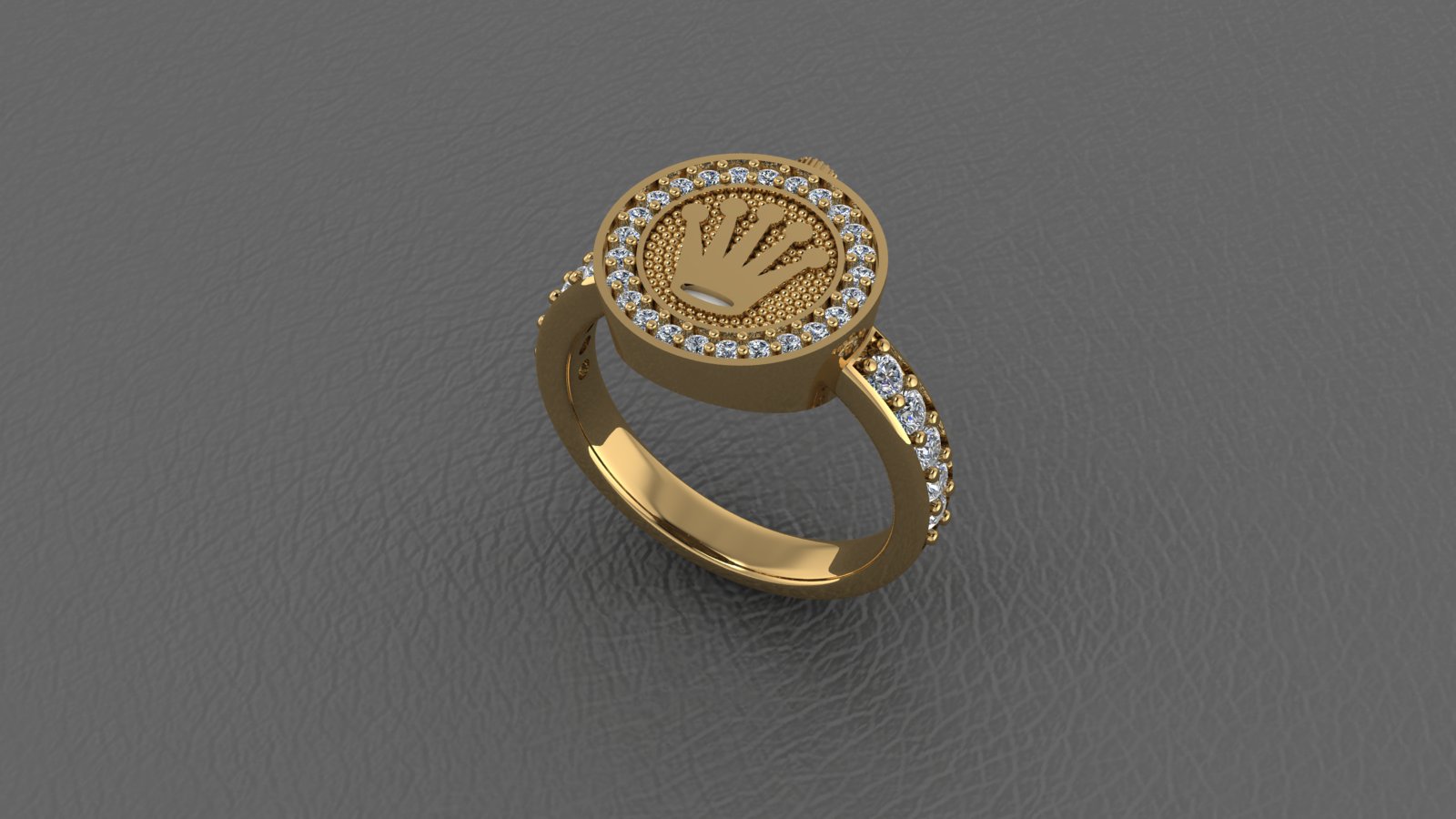 rolex ring Jewelry rings 3D print model - Mito3D