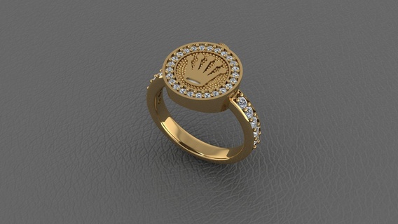 rolex anillo joyería joya anillos 3d print model - Mito3D
