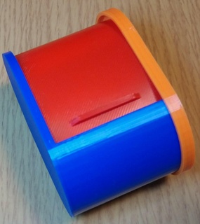 roll up Kutu aksesuar pil Casel günlük ihtiyaçlar oyuncak hazine göğüs Şirin depolama araç rulo üst 3d print model - Mito3D