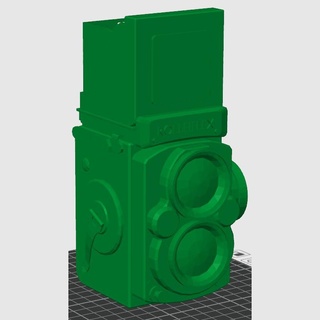 Rolleiflex tlr kamera bitki dolma kalem tencere ev sıra organizatör fotoğrafçılık 3d print model - Mito3D