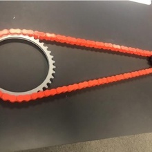 roller chain modular lock sprockets gadget robot sprocket 3d print model - Mito3D
