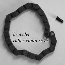 roller chain bracelet jewelry 3d printing art fashion models tools gadget elegant mecanic toys games 3d-printing articulate bangle design easy print fidget fidgeting one part piece printable carrier-free useful focus 4d 4dprinting 4d-printing 3d print model - Mito3D