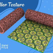 roller polymer clay summer texture citrus lime green 2 version euliteccom cc copyrighted license 3d print model - Mito3D