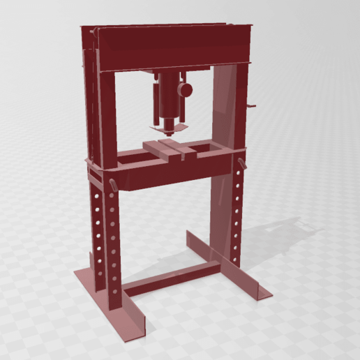 roller press tool rolling diorama miniature workshop garage 3D print model - Mito3D