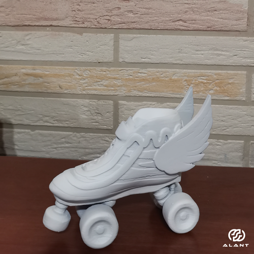 roller skates- soy luna i am moon skate skates 3D print model - Mito3D