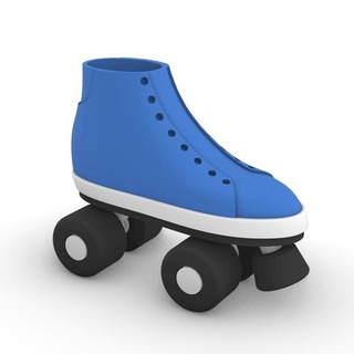 roller skates quad movable wheels Art sports toy keychain art 3d print model - Mito3D