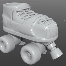 tekerlekli paten oyun rollerblade etek ev dekor cakedecor 3dp <url> 3dmodel 3d print model - Mito3D