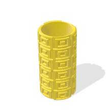 rolo quadrados textura lista rolos arquitetura argila marcador 3d print model - Mito3D