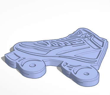 patin roulettes porte clés rouleau clé anneaux 3d impression patins sport 3d print model - Mito3D
