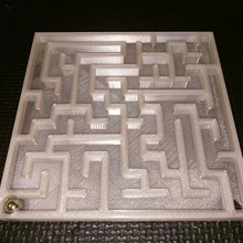 rolling ball maze generator game openscad puzzles 3d print model - Mito3D