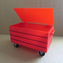 rolling desktop toolbox organizer 3d print model - Mito3D