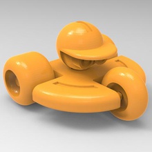 rolling robot oyun motorlu araç oyuncak heykelcik 3d print model - Mito3D