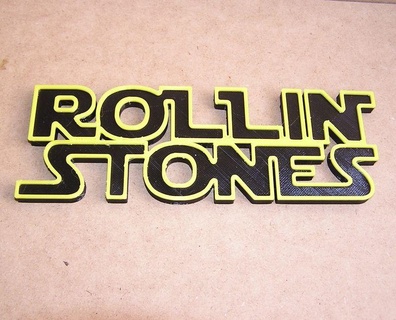 rolling stones logo poster sign rock band music group 3d print model - Mito3D
