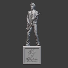 rolling stones ronnie wood - 3dprinting music ender3 guitarist musician the stage denver concert rocknroll performer diorama celebrity actionfigure rock band toy guitar miniature figure statue vinyl legends printable 3d print model - Mito3D