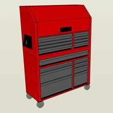 110 rolling tool chest çeşitli dewalt milwaukee garaj uzaktan kumanda ölçek rc 3d print model - Mito3D