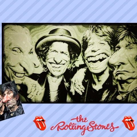 rollings stones drawing 3d various 3dlite 80s band magnet rock 3D print model - Mito3D