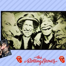 rollings stones drawing 3d various 3dlite 80s band magnet rock 3d print model - Mito3D