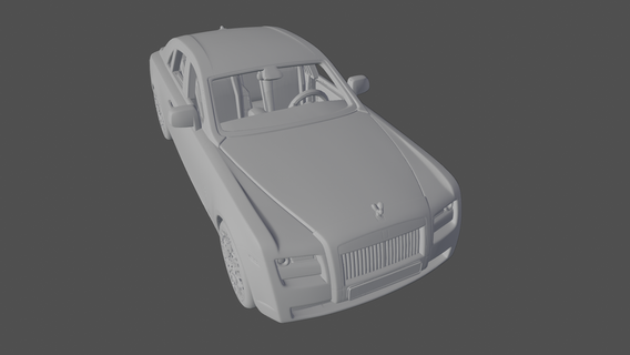 Rulo Royce hayalet 2020 2018 2019 2021 sedan araba araç oyuncak lüks 3d Yazdır 3d print model - Mito3D