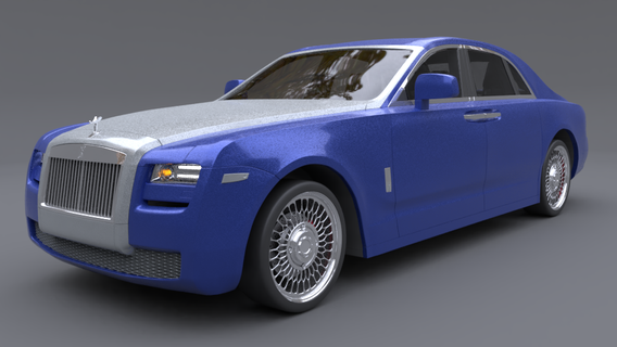 Rouleaux Royce fantôme luxe voiture 3d print model - Mito3D