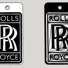 rolls royce keychain fashion key ring car luxury 3d print model - Mito3D