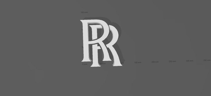 Rulo Royce logo dekorasyon duvar araba lüks 3d print model - Mito3D