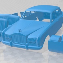 Rouleaux Royce argent ombre 1965 imprimable voiture Jeu fente scalextric tamiya rc miniz loisir micro 3d print model - Mito3D