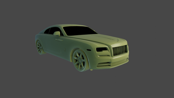 rolls royce wraith 3d printable car automotive luxury design model replica scale miniature collectible engineering technology precision craftsmanship interior exterior detailing hobby 3d print model - Mito3D