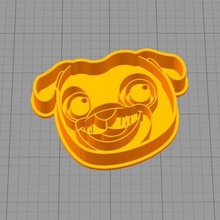 rolly cortador de galletas cachorro perros pals casa bordes afilados pug 3d print model - Mito3D