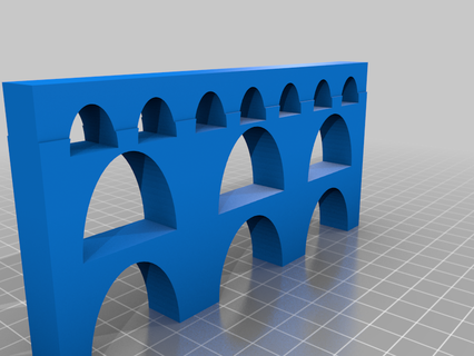 Roma su kemerleri su kemeri Tarih Roma Roma su kemeri binalar yapılar mimari ev 3d print model - Mito3D